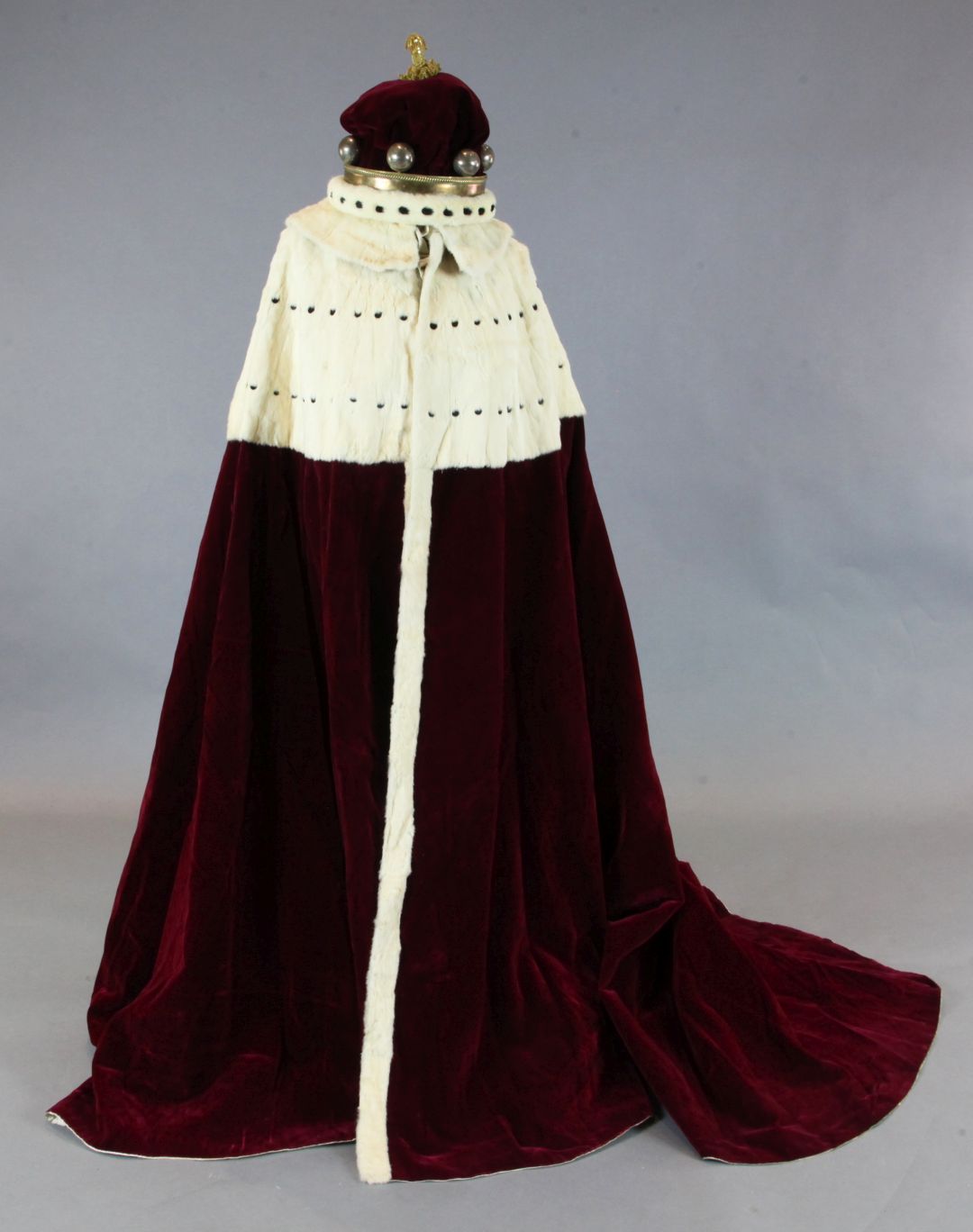 A George VI Coronation robe and coronet, formerly the property of Basil Mackenzie, 2nd Baron