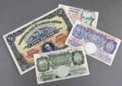 Album of bank notes including Peppiatt and O'Brien white fivers