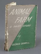 Orwell, George - Animal Farm, 1st edition, 8vo, in unclipped dust jacket, with ragged spine,