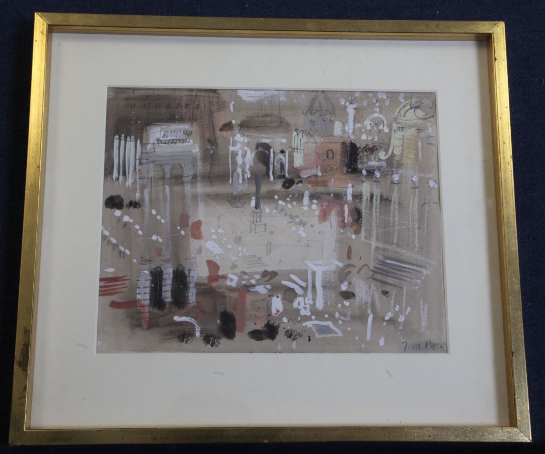 § John Piper (1903-1992)pencil, watercolour and gouacheThe Forum, Romesigned11 x 13.75in. - Image 2 of 2