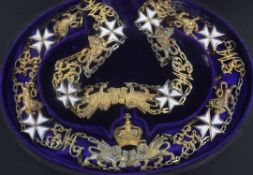 An Order of St Michael & St George silver gilt and white enamel chain of office in Garrard case