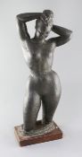 § Dora Gordine (1906-1991)bronze'Dreamer' signed and numbered 1/8, with original receipt from