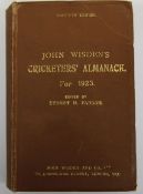 A Wisden Cricketers' Almanack for 1923, original hardback binding