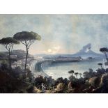 Luigi Roberto (Italian, 1845-1910)pair of watercolour and gouache'Napoli da Posillipo' and 'Vico
