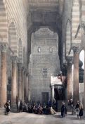 Haghe after David Robertssubscription edition coloured lithograph'Interior of the Mosque of the