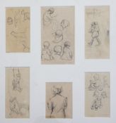 Dorothea Sharp (1874-1955)6 pencil drawingsStudies of childrentwo initialled and two dated