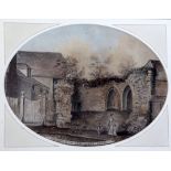 James Lambert Jnr (1741-1799)pair of watercoloursInside of the Westgate, Lewes and St Peter's West -