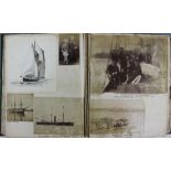 George Herbert Poulden Joygroup of watercoloursShipping around Whitby housed in an album with