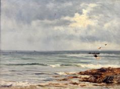 Joseph Henderson (1832-1908)oil on canvas'A Blink between Showers'signed, Annan & Sons label verso18
