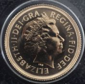 A Queen Elizabeth II 2000 gold sovereign, boxed