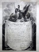 December 3rd 1805. A Lloyds Patriotic Fund Trafalgar Citation Award of £10 to Mr Robert Moore,