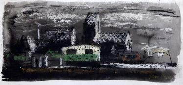 § John Piper (1903-1992)crayon, watercolour and inkTowyn, North Wales, 1951signed6 x 10.75in.