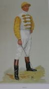 A collection of 'Spy' reprints, including cricketers, jockeys, judges, etc., overall 34 x 25cm,