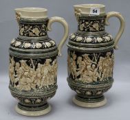 A pair of German steins