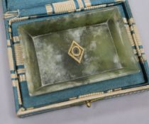 A Gallow of Mayfair boxed soapstone pin tray