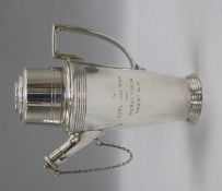 A Mappin & Webb plated cocktail shaker