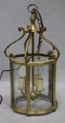 A brass lantern