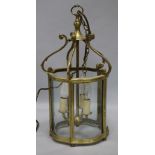 A brass lantern