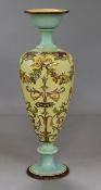 A Doulton Lambeth faience vase, decorated with flower festoons, by Josephine and Mary Denley