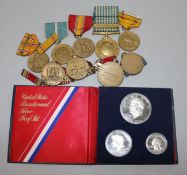 Eight various USA medals