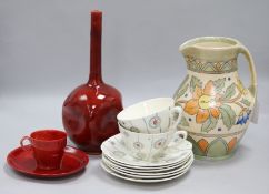 Doulton Flambe, Crown Ducal, and mid winter ceramics
