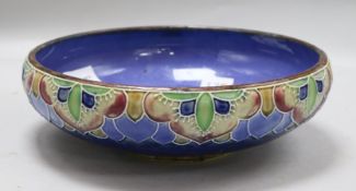 A Royal Doulton stoneware shallow bowl