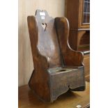 A Victorian child's fruitwood rocking chair, H.66cm