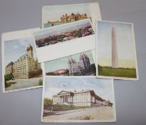 A collection of postcards, New York, Canada, Iceland etc