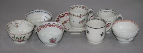 A group of Newhall and Newhall type tea and coffee wares