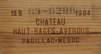 One case of Chateau Haut Bayes, Averages