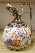 A Doulton Burslem jug, decorated with musicians