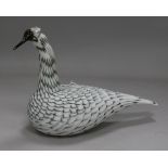 An iittalia glass bird