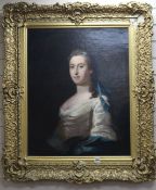 After Kneller, oil on canvas, portrait of Averina - wife of William Powell, 1680, 75cm x 60cm