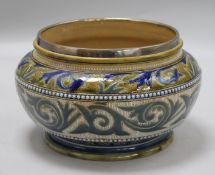 A Doulton Lambeth small bowl, by Florence Barlow 1878