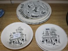 A group of 1950's Homemaker and other plates