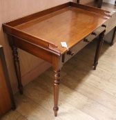 A Victorian mahogany washstand, W.99cm