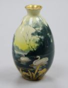 A small Doulton Burslem vase, signed H. Morrey