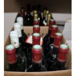 Twenty nine assorted bottles of red and white wines including six Chateau Prieure d'Appelles,