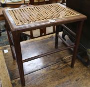 An Edward VII coronation stool, W.43cm