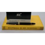 A Mont Blanc pen and football book