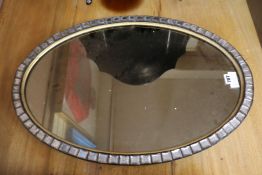 An Irish mirror, H.69cm