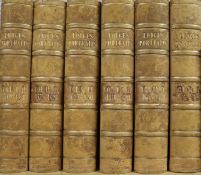 Lodge, Edmund - Portraits of Illustrious Personages of Great Britain, 12 vols in 6, quarto, half