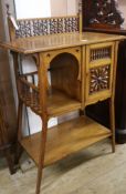 A Victorian aesthetic movement cabinet, W.66cm