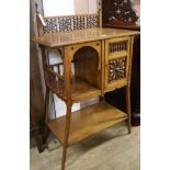 A Victorian aesthetic movement cabinet, W.66cm