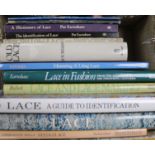 Collection of books on Identification of lace by Pat Earnshaw and others