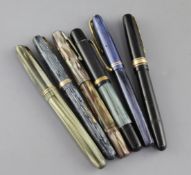 Six Waterman pens