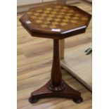 A chess top tripod table, H.68cm