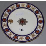 A Mintons for T. Goode & Co June 1919 Order of the Garter plate