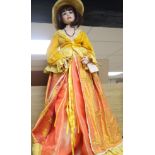 An L. E. Brigitte von Messnel Ltd, edition porcelain doll in Victorian costume