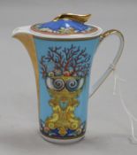 A Versace Rosenthal "La Tresor De La Mere" miniature coffee pot